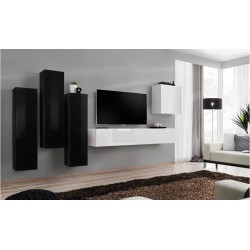 Wall unit SWITCH III - Black/White