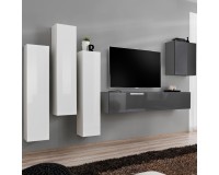 Wall unit SWITCH III - White/Graphite image