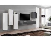 Wall unit SWITCH III - White/Graphite image