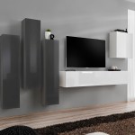 Wall unit SWITCH III - Graphite/White