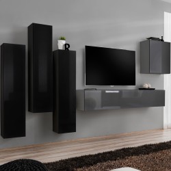 מזנון תלוי לסלון SWITCH III - Black/Graphite מזנון תלוי לסלון SWITCH III - Black/Graphite