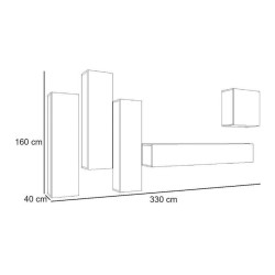 מזנון תלוי לסלון SWITCH III - Black/Graphite מזנון תלוי לסלון SWITCH III - Black/Graphite