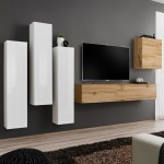 Wall unit SWITCH III - White/Wotan