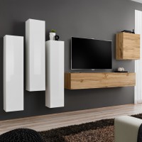 Wall unit SWITCH III - White/Wotan