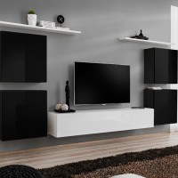 Wall unit SWITCH IV - Black/White