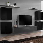 מזנון תלוי לסלון SWITCH IV - Black/Graphite