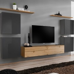 Wall unit SWITCH IV - Graphite/Wotan