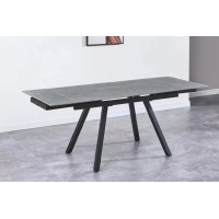 Extendable dining table with ceramic top model C133P, length 160 cm