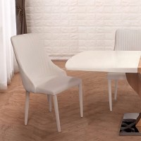 Upholstered chair in white