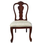 Classic wooden chair with wooden back