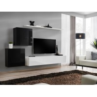 Wall unit SWITCH V - Black/White