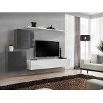 Wall unit SWITCH V - Graphite/White