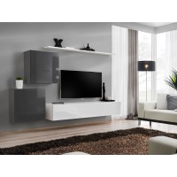 Wall unit SWITCH V - Graphite/White
