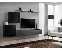 Wall unit SWITCH V - Black/Graphite Furniture, Furniture Wall Units, Modern Furniture Wall Units, Collection SWITCH image