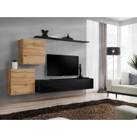 Wall unit SWITCH V - Wotan/Black