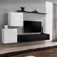 Wall unit SWITCH V - White/Black