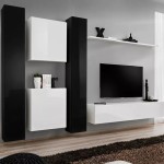 Wall unit SWITCH VI - Black/White
