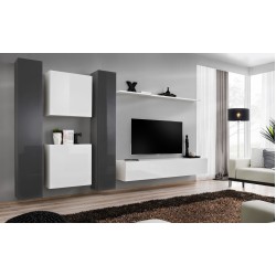Стенка SWITCH VI - Graphite/White