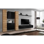 Wall unit SWITCH VI - Wotan/Black