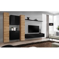 Wall unit SWITCH VI - Wotan/Black