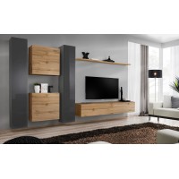 Wall unit SWITCH VI - Graphite/Wotan