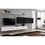 Wall unit SWITCH VII - White/Black