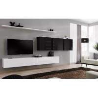 Wall unit SWITCH VII - White/Black