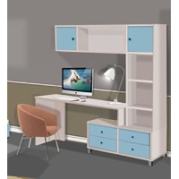 Desk with shelving model Koren.