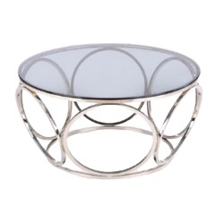שולחן קפה עגול מזכוכית 50072