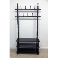 Coat rack integrated shoe chest 80 cm wide