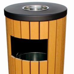 פח עגול מאפרה דמוי עץ 9457 פח עגול מאפרה דמוי עץ 9457