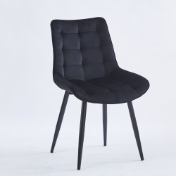 Black Velvet Chair