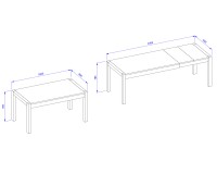 שולחן אוכל AKTIV 92. ריהוט, ריהוט לסלון, ריהוט ארגוני, ריהוט מודולרי, שולחנות עץ, שולחנות מטבח, קולקציית AKTIV.