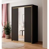 Wardrobe 3 doors ARNO Black 19