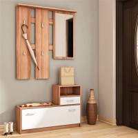 ארון כניסה LUNA בצבע שזיף - לב