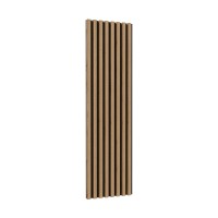 Long Slats on Panel CELINE 02, Wotan Oak / Matte Black