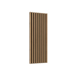 Slats on Panel CELINE 04, Wotan Oak / Matte Black, 146/55 Slats on Panel CELINE 04, Wotan Oak / Matte Black, 146/55