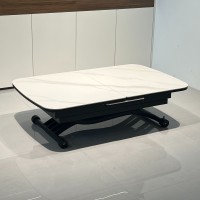Transformer Table N-7, White, with Ceramic Top