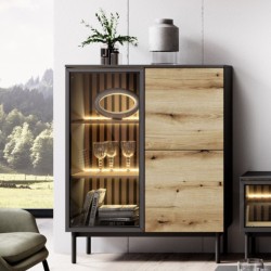 Wall Unit LANG 02 with lighting, length 280 cm