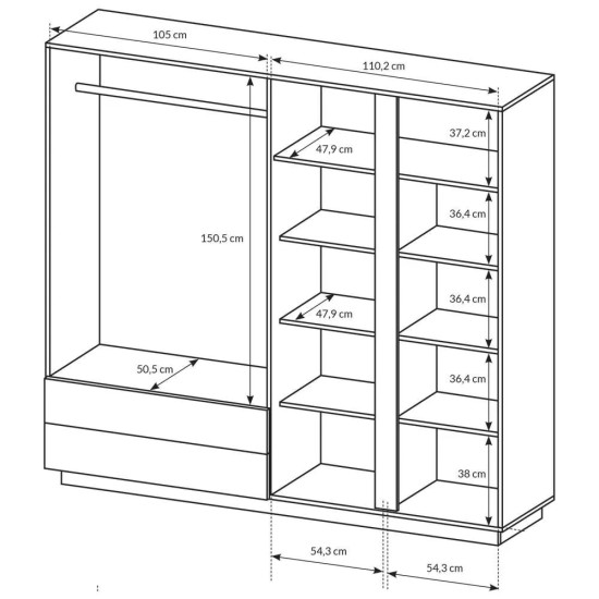 חדר שינה ARCO WHITE