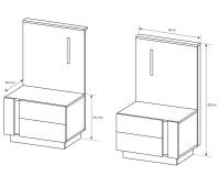 ARCO прикроватные тумбочки