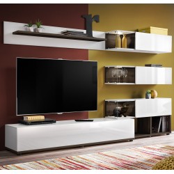 SILK WHITE Living Room Wall Unit