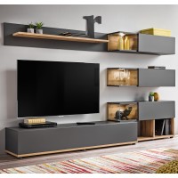 SILK wotan oak Living Room Wall Unit