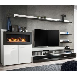 wall unit CAMINO with bio fireplace wall unit CAMINO with bio fireplace