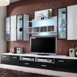 מזנון לסלון QUADRO White/Black