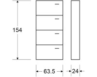 Showing image for Shoe cabinet 4 compartments Shoe cabinet 4 compartments image