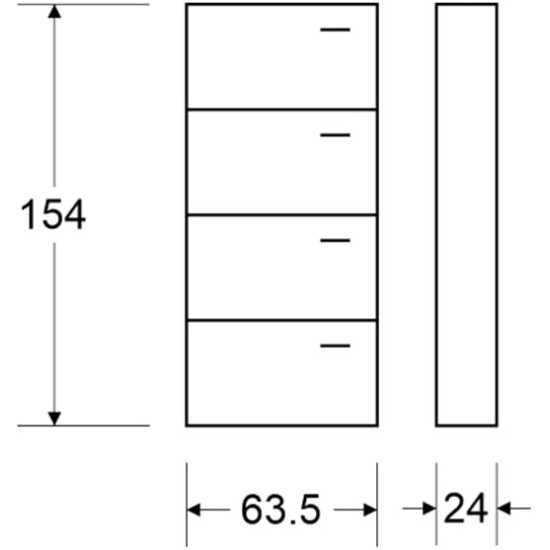 Showing image for Shoe cabinet 4 compartments Shoe cabinet 4 compartments image