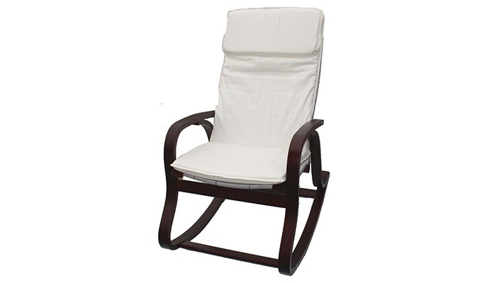 Кресло-качалка 20040 white brown Diram