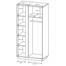 Шкаф ARCO WHITE (A96)