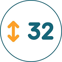 Высота матраса 32 см
